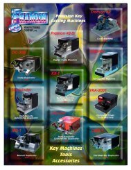 Framon Manufacturing - Key Machines Catalog - Locksmith Security ...