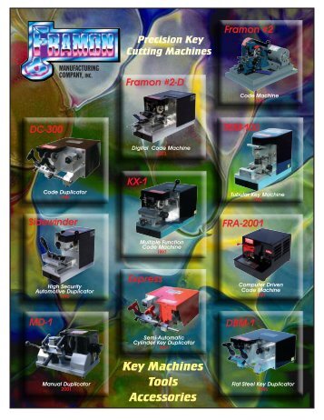 Framon Manufacturing - Key Machines Catalog - Locksmith Security ...