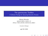 The qnetworks Toolbox - A Software Package for ... - Moreno Marzolla