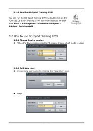 9.2 How to use GS-Sport Training GYM - GPSDGPS