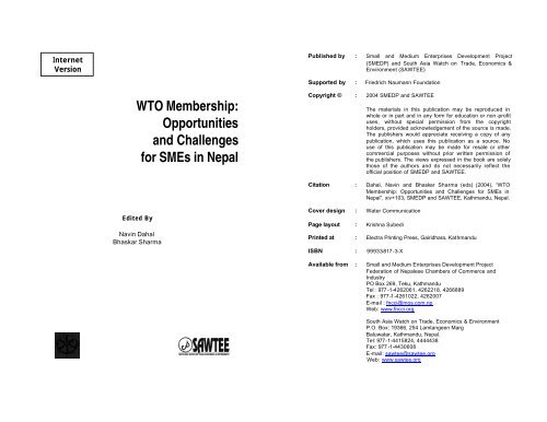 Opportunities And Challenges For Smes In Nepal South Asia Watch