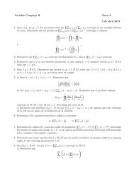 Variable Compleja II Tarea 3 5 de abril 2013 1. Sean {zn},{wn} â C ...