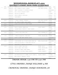 wednesday, march 16th, 2011 district court non-jury schedule order ...