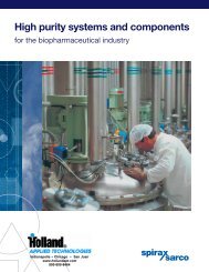 High purity systems and components for the biopharmaceutical ...