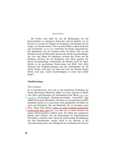 Musik und GefÃ¼hl als Objekt und GestaltqualitÃ¤t ... - Herbert Bruhn