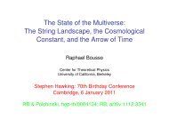 The State of the Multiverse - Centre for Theoretical Cosmology