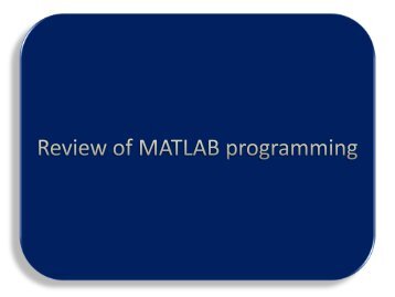 Matlab Review (pdf)
