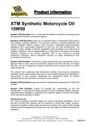 XTM Synthetic Motorcycle Oil 15W50 - Bardahl