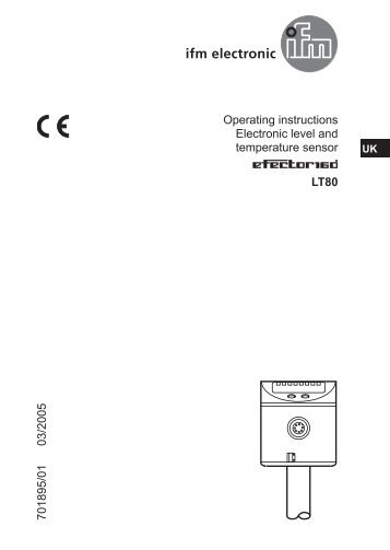 Operating instructions Electronic level and ... - IFM Electronic