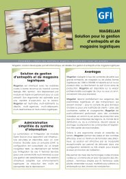 MAGELLAN Solution pour la gestion d'entrepÃ´ts ... - GFI Informatique