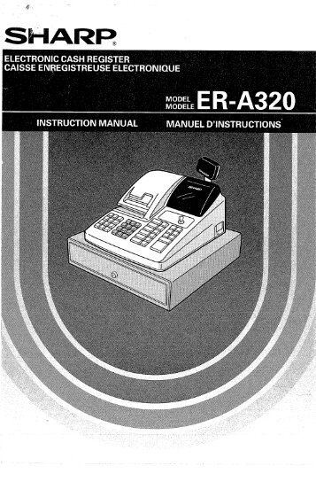 Sharp ER-A320 Operations Manual - Cash Registers Plus