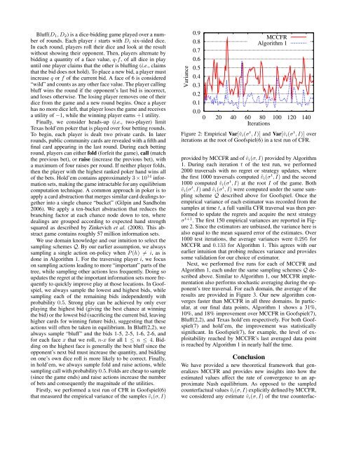 Generalized Sampling and Variance in Counterfactual Regret ...