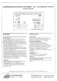 ELEKTRONISCHES BATTERIE-LADEGERÄT 12V 10A ... - Cbe