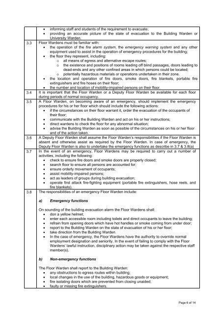 Unit Rules / Work Instructions Emergency Response Team