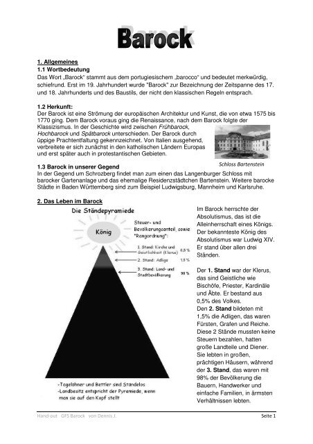 Barock Homepagestart De