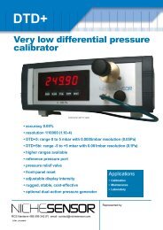 Very low differential pressure calibrator