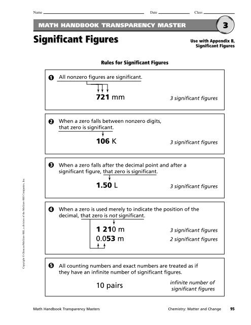 Sig Fig Worksheet Answers