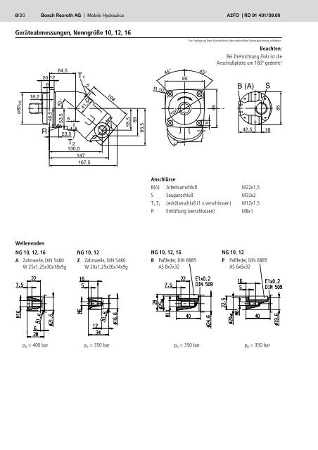 Konstantpumpe A2FO - Group VH A/S