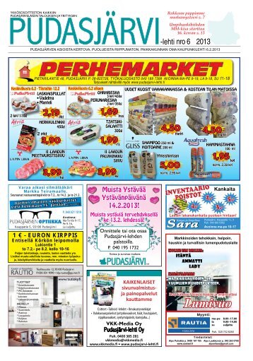 Pudasjarvilehti-6-20.. - PudasjÃ¤rvi-lehti ja VKK-Media Oy