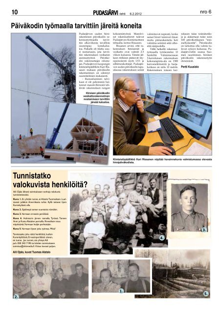 Pudasjarvilehti-6-20.. - PudasjÃ¤rvi-lehti ja VKK-Media Oy