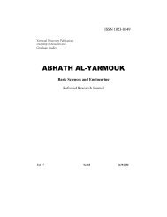 ABHATH AL-YARMOUK - Jordanian Journals