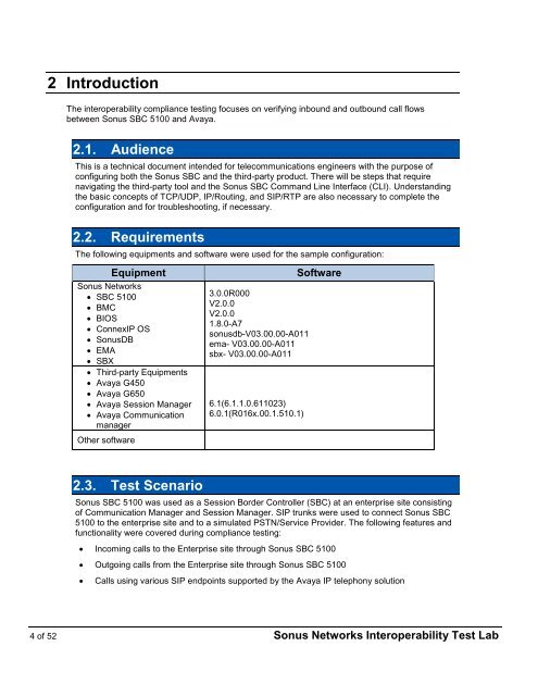 Avaya-G450 PBX Solution Communication Manager - Sonus Networks