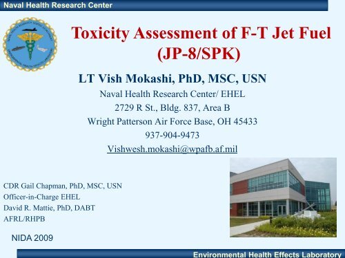 Toxicity Assessment of F-T Jet Fuel (JP-8/SPK) - E2S2