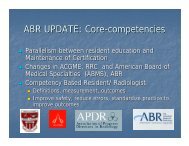 ABR UPDATE: Core-competencies - The American Board of ...
