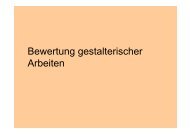 Bewertung gestalterischer Arbeiten - Brunkau.de