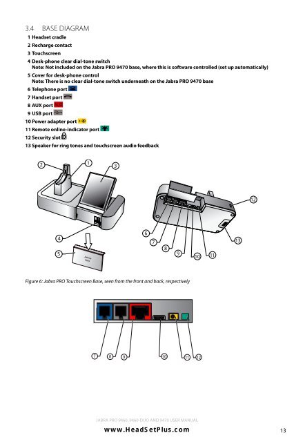 Jabra 9470 user manual - Headset Plus.com