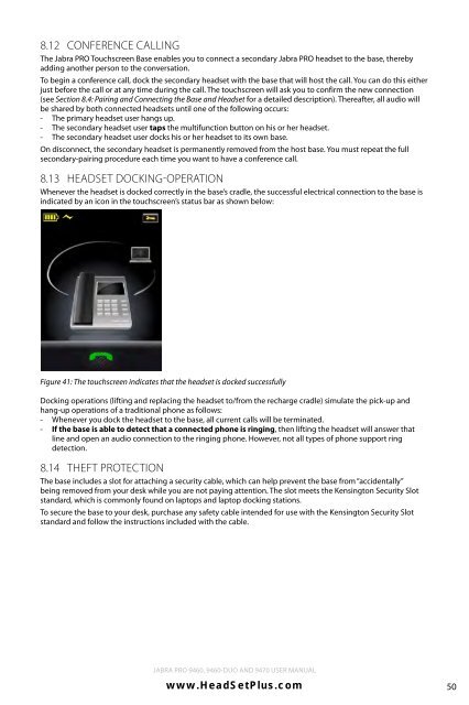 Jabra 9470 user manual - Headset Plus.com