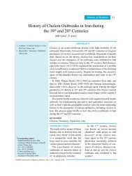 History of Cholera Outbreaks in Iran during the 19th and ... - BVSDE