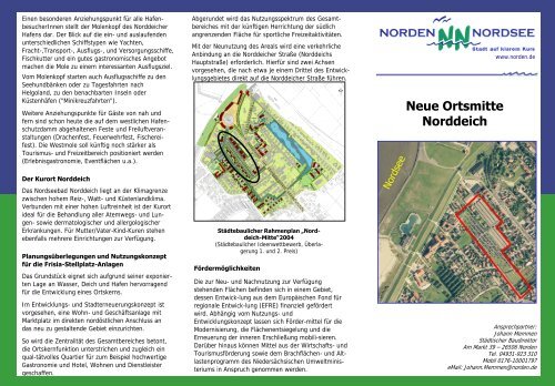 Neue Ortsmitte Norddeich - Stadt Norden