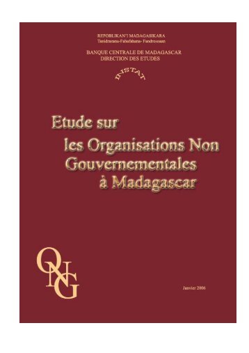 Etude sur les ONG Ã  Madagascar (2004) - Banque centrale de ...