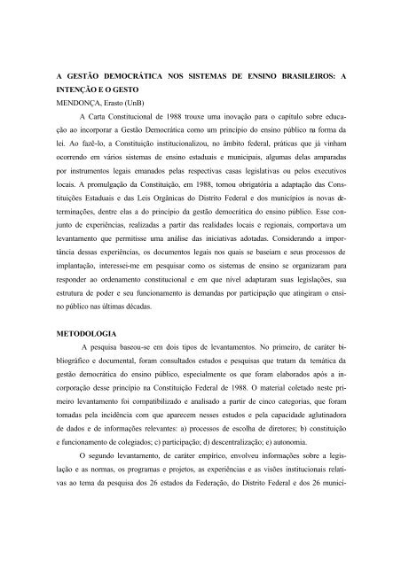 a gestão democrática nos sistemas de ensino brasileiros - ANPEd