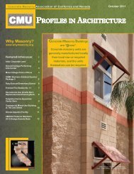 Cmu - Concrete Masonry Association of California and Nevada