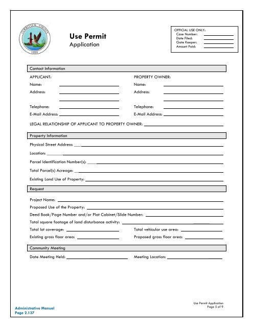 UDO Administrative Manual - Currituck County Government