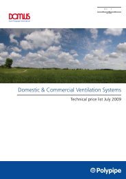 Domestic & Commercial Ventilation Systems - Polypipe