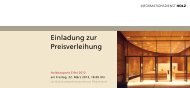 Einladung zur Preisverleihung - Holzkompetenzzentrum Rheinland