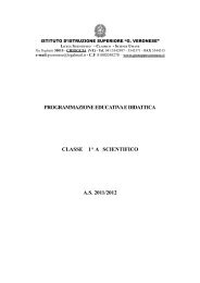 programmazione educativa e didattica classe 1^ a ... - G. Veronese