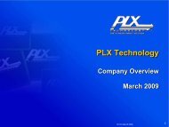 Storage - PLX Technology