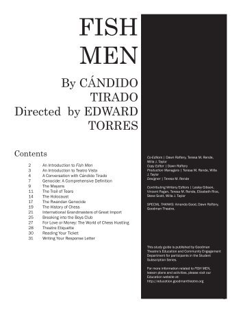 Official Fish Men Study Guide (PDF) - Goodman Theatre Education