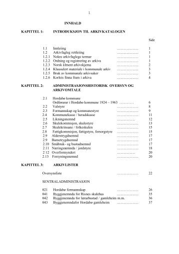 Utdrag frÃ¥ arkivkatalogen i PDF-format side 1-27 - Interkommunalt ...