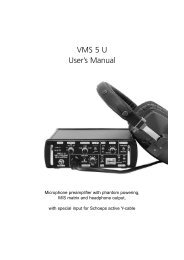 VMS 5 U User's Manual - Sonic Sense Sonic Sense