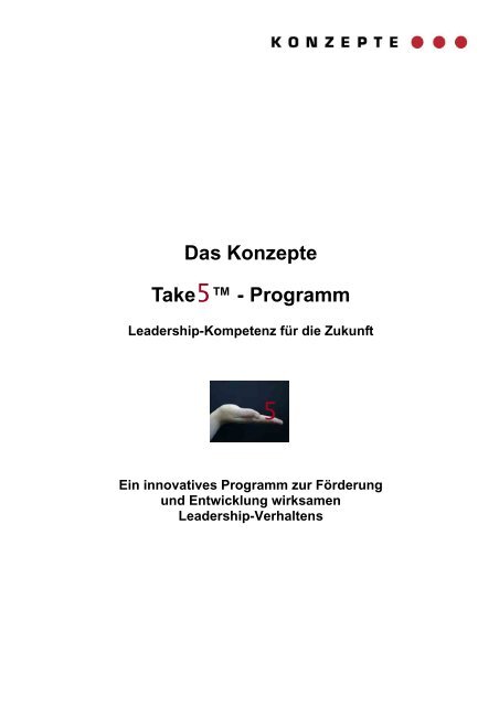 Das Konzepte Take5™ - Programm