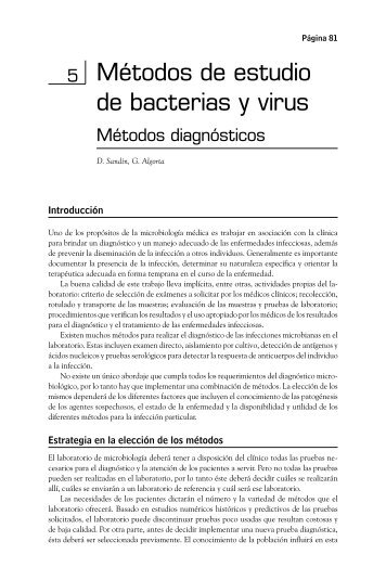 Métodos de estudio de bacterias y virus