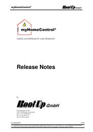 Benutzerhandbuch - myHomeControl