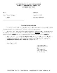 united states bankruptcy court eastern district of michigan ... - Justia