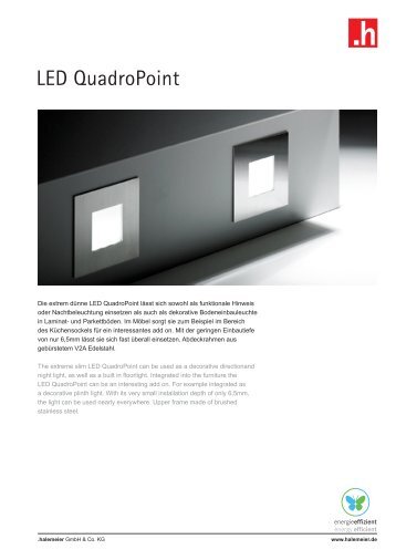 LED QuadroPoint - halemeier