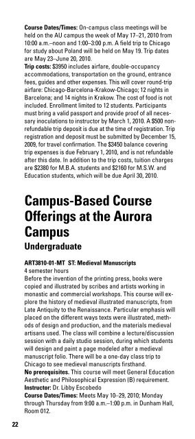 Aurora University is May Term